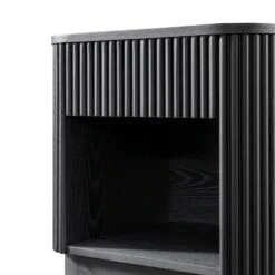 Maru 1-Drawer Bedside Table, Black -Daals Store BSD 167 BLACK detail1