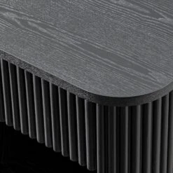 Maru 1-Drawer Bedside Table, Black -Daals Store BSD 167 BLACK detail2