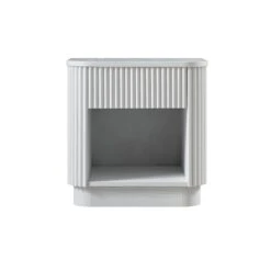Maru 1-Drawer Bedside Table, Washed White 19 Maru 1-Drawer Bedside Table, Washed White -Daals Store BSD 167 WHITE WB1