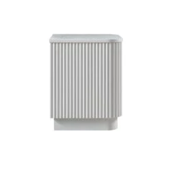 Maru 1-Drawer Bedside Table, Washed White 23 Maru 1-Drawer Bedside Table, Washed White -Daals Store BSD 167 WHITE WB4