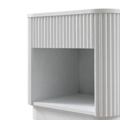 Maru 1-Drawer Bedside Table, Washed White 25 Maru 1-Drawer Bedside Table, Washed White -Daals Store BSD 167 WHITE detail1