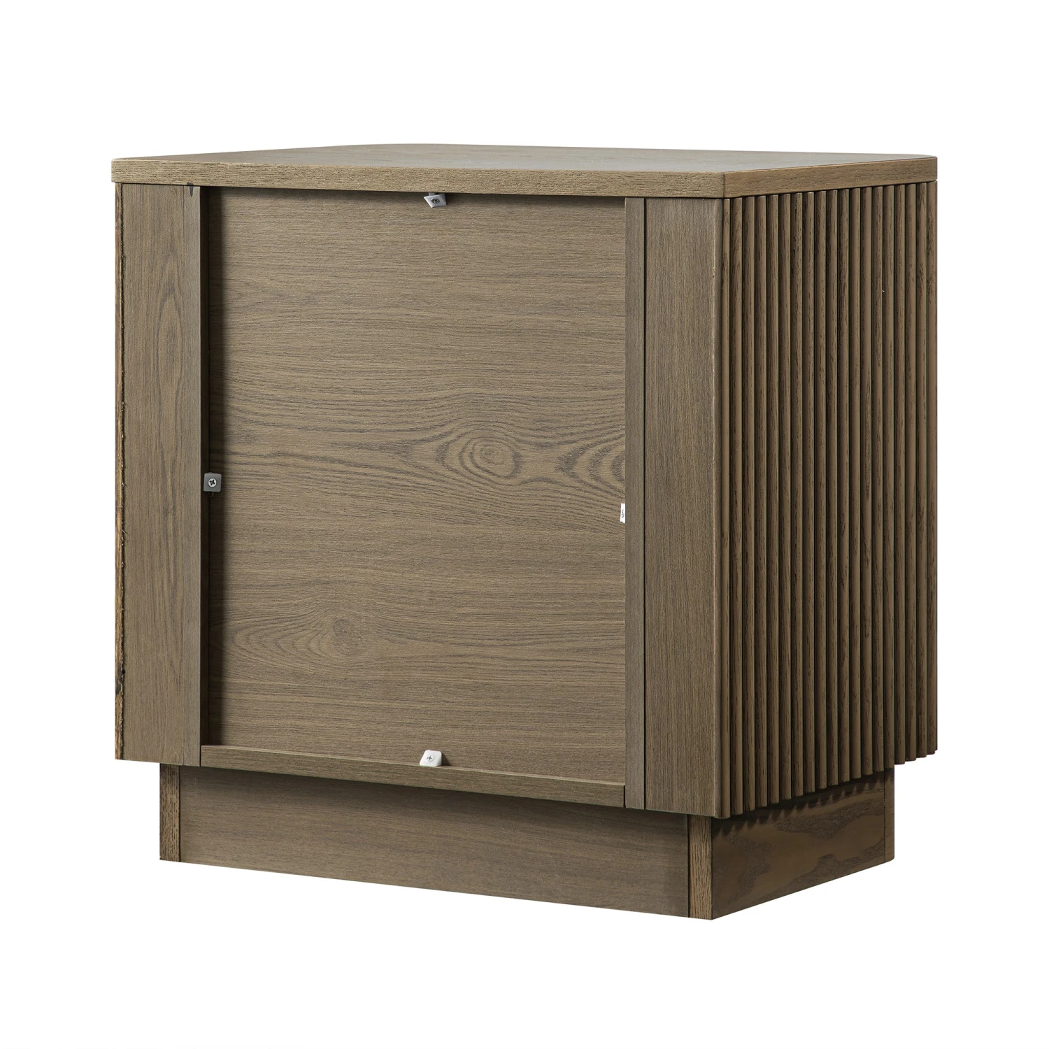 Maru 2-Drawer Bedside Table, Silver Oak 11 Maru 2-Drawer Bedside Table, Silver Oak - Image 11