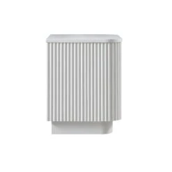 Maru 2-Drawer Bedside Table, Washed White -Daals Store BSD 168 WHITE WB4