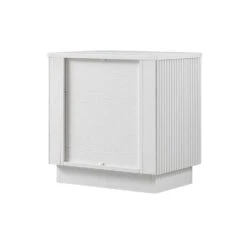 Maru 2-Drawer Bedside Table, Washed White -Daals Store BSD 168 WHITE WB5