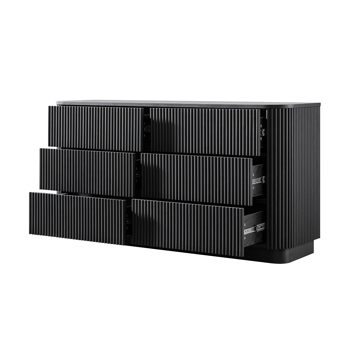 Maru Chest Of 6 Drawers, Black 4 Maru Chest Of 6 Drawers, Black - Image 4