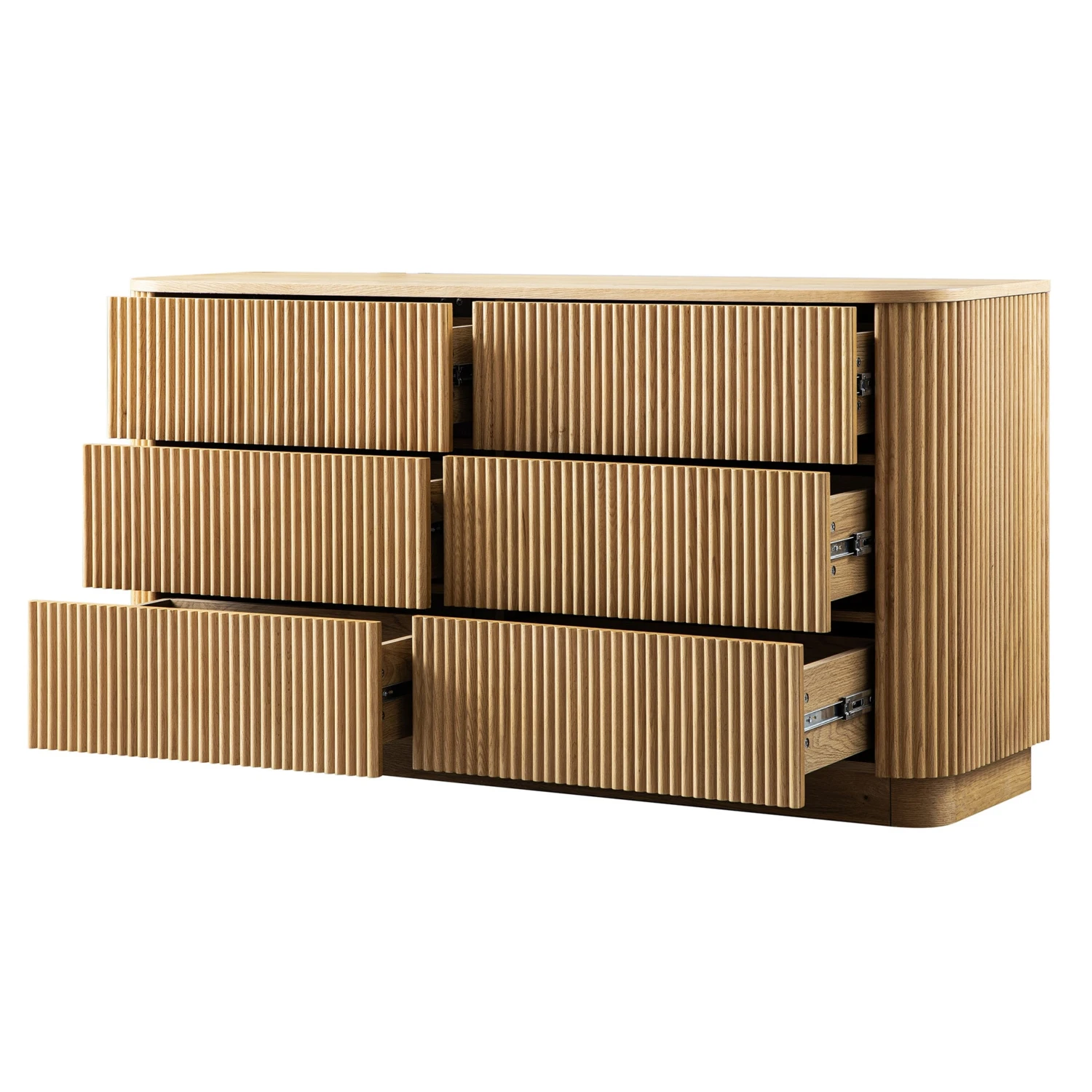 Maru Chest Of 6 Drawers, Oak 10 Maru Chest Of 6 Drawers, Oak - Image 10