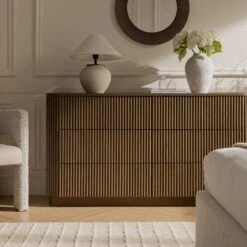 Maru Chest Of 6 Drawers, Silver Oak -Daals Store BSD 169 SILK scene2