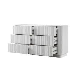Maru Chest Of 6 Drawers, Washed White 12 Maru Chest Of 6 Drawers, Washed White -Daals Store BSD 169 WHITE WB3