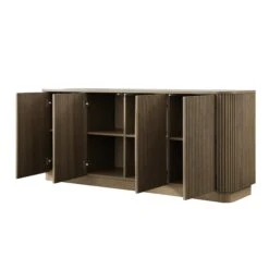 Maru Large 4-Door Sideboard, Silver Oak -Daals Store BSD 170 SILK WB4