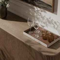 Maru Large 4-Door Sideboard, Silver Oak -Daals Store BSD 170 SILK scene5