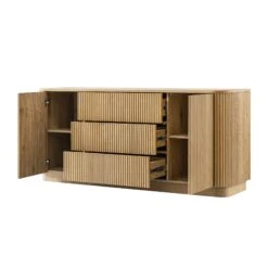 Maru Large 2-Door Sideboard With Drawers, Oak 16 Maru Large 2-Door Sideboard With Drawers, Oak -Daals Store BSD 171 OAK WB4