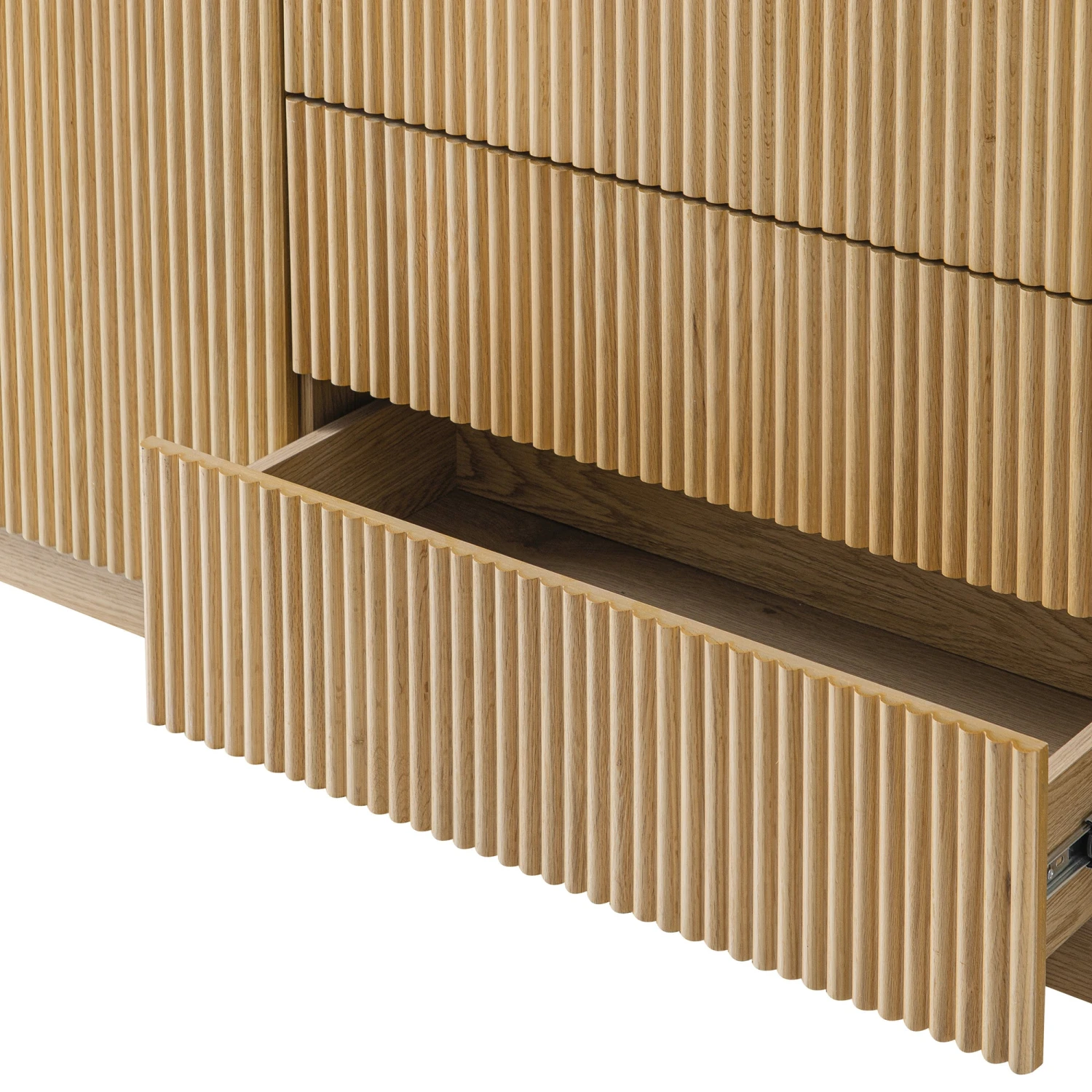 Maru Large 2-Door Sideboard With Drawers, Oak 9 Maru Large 2-Door Sideboard With Drawers, Oak - Image 9