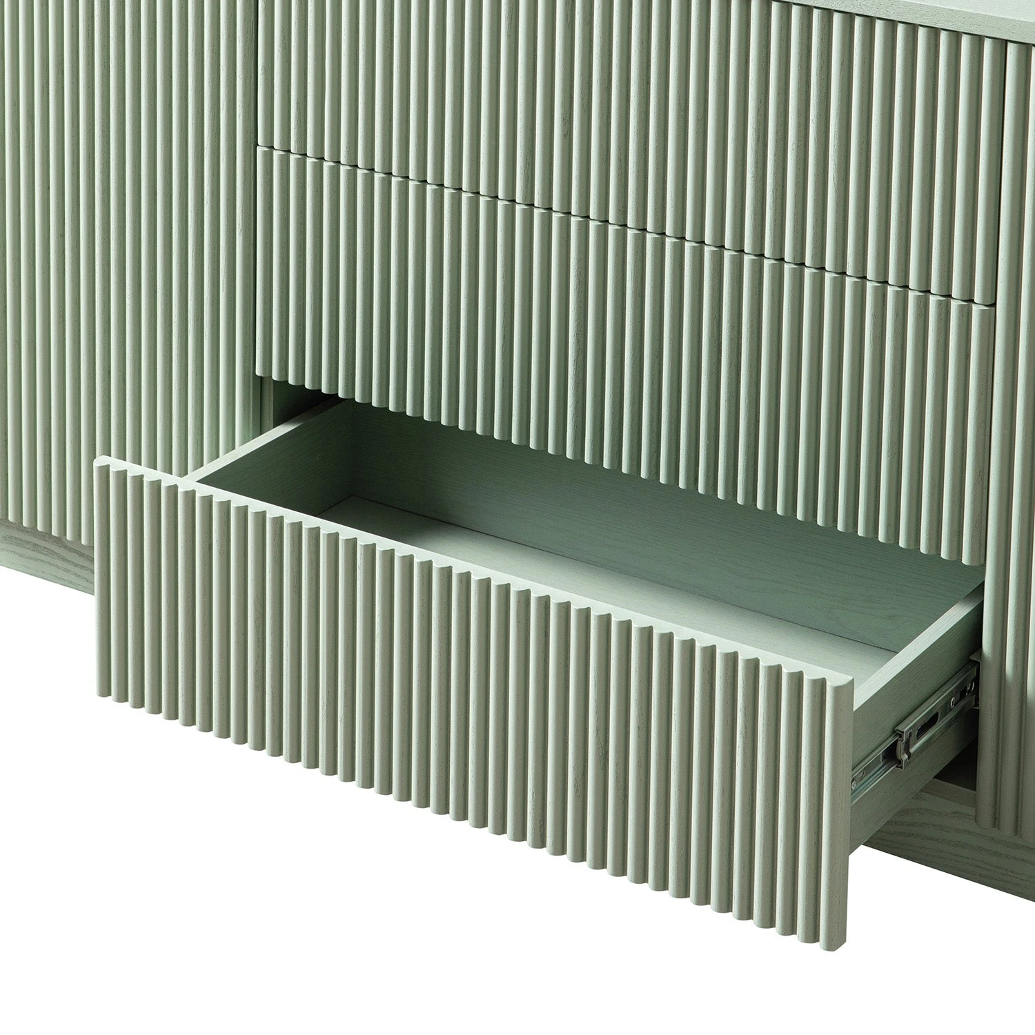 Maru Large 2-Door Sideboard With Drawers, Sage Green 9 Maru Large 2-Door Sideboard With Drawers, Sage Green - Image 9