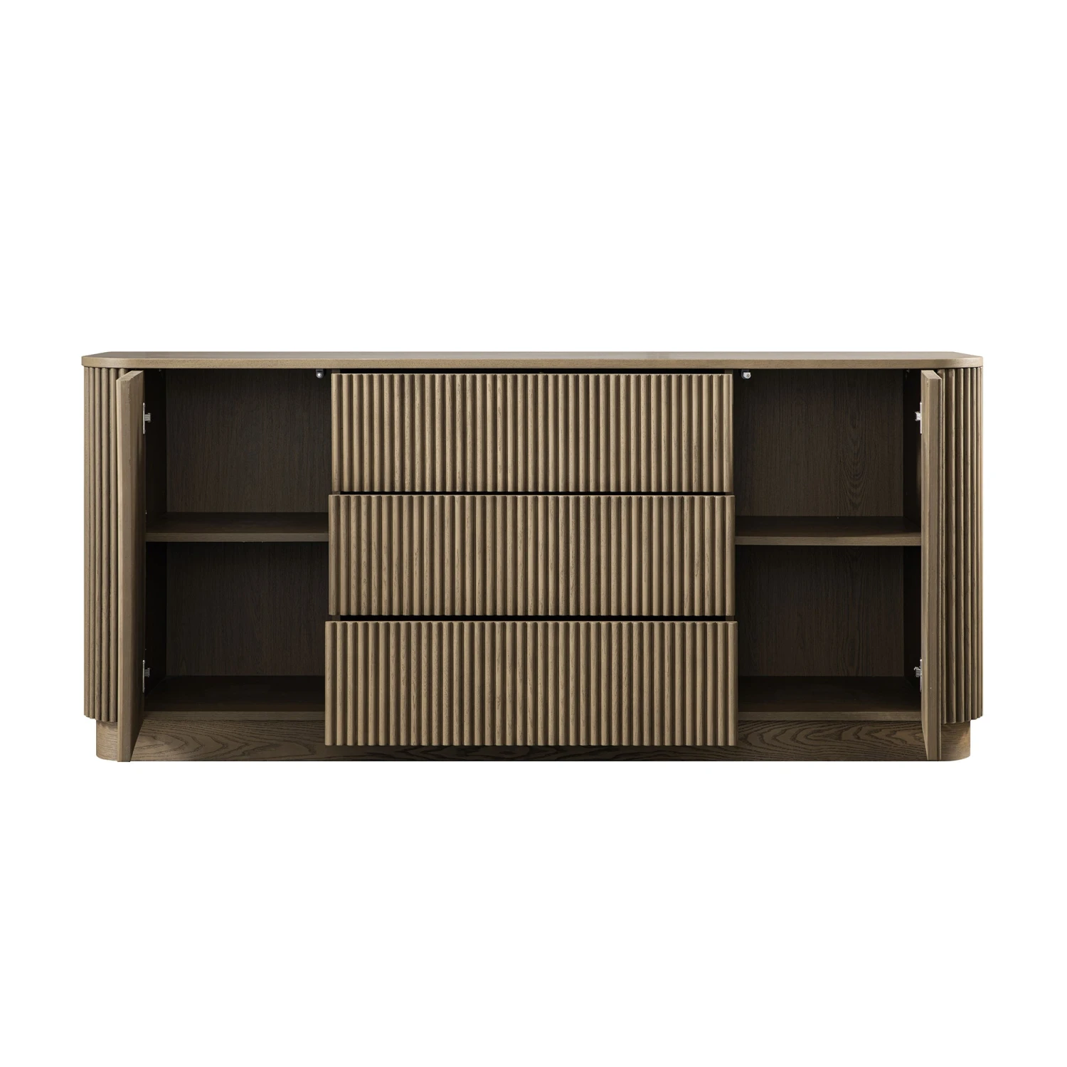 Maru Large 2-Door Sideboard With Drawers, Silver Oak 11 Maru Large 2-Door Sideboard With Drawers, Silver Oak - Image 11