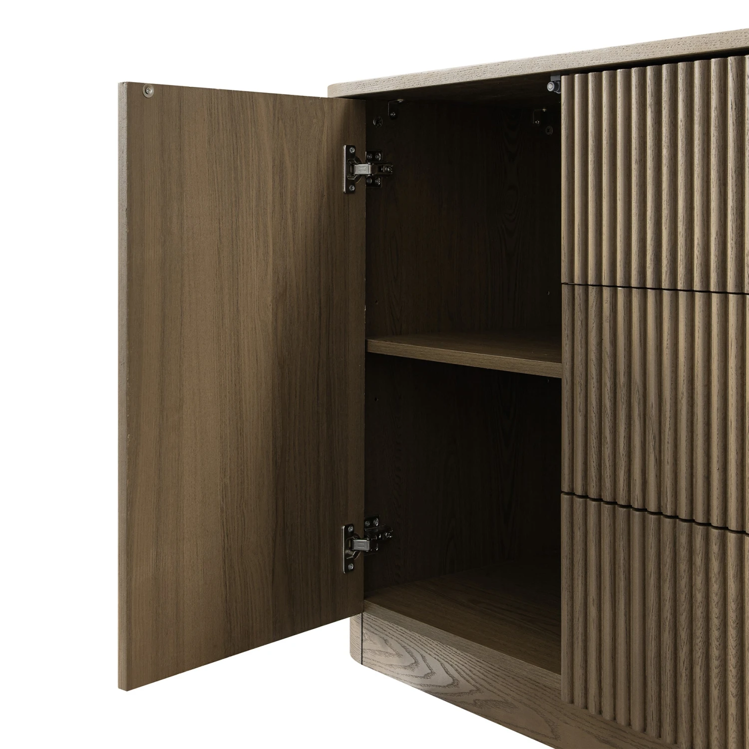 Maru Large 2-Door Sideboard With Drawers, Silver Oak 17 Maru Large 2-Door Sideboard With Drawers, Silver Oak - Image 17