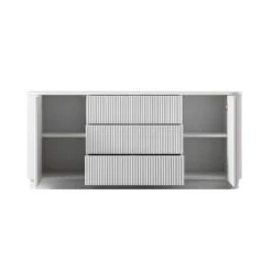 Maru Large 2-Door Sideboard With Drawers, Washed White -Daals Store BSD 171 WHITE WB3