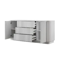 Maru Large 2-Door Sideboard With Drawers, Washed White -Daals Store BSD 171 WHITE WB4