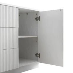 Maru Large 2-Door Sideboard With Drawers, Washed White -Daals Store BSD 171 WHITE detail3