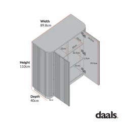 Maru Tall Cabinet, Oak 28 Maru Tall Cabinet, Oak -Daals Store BSD 172 CHART