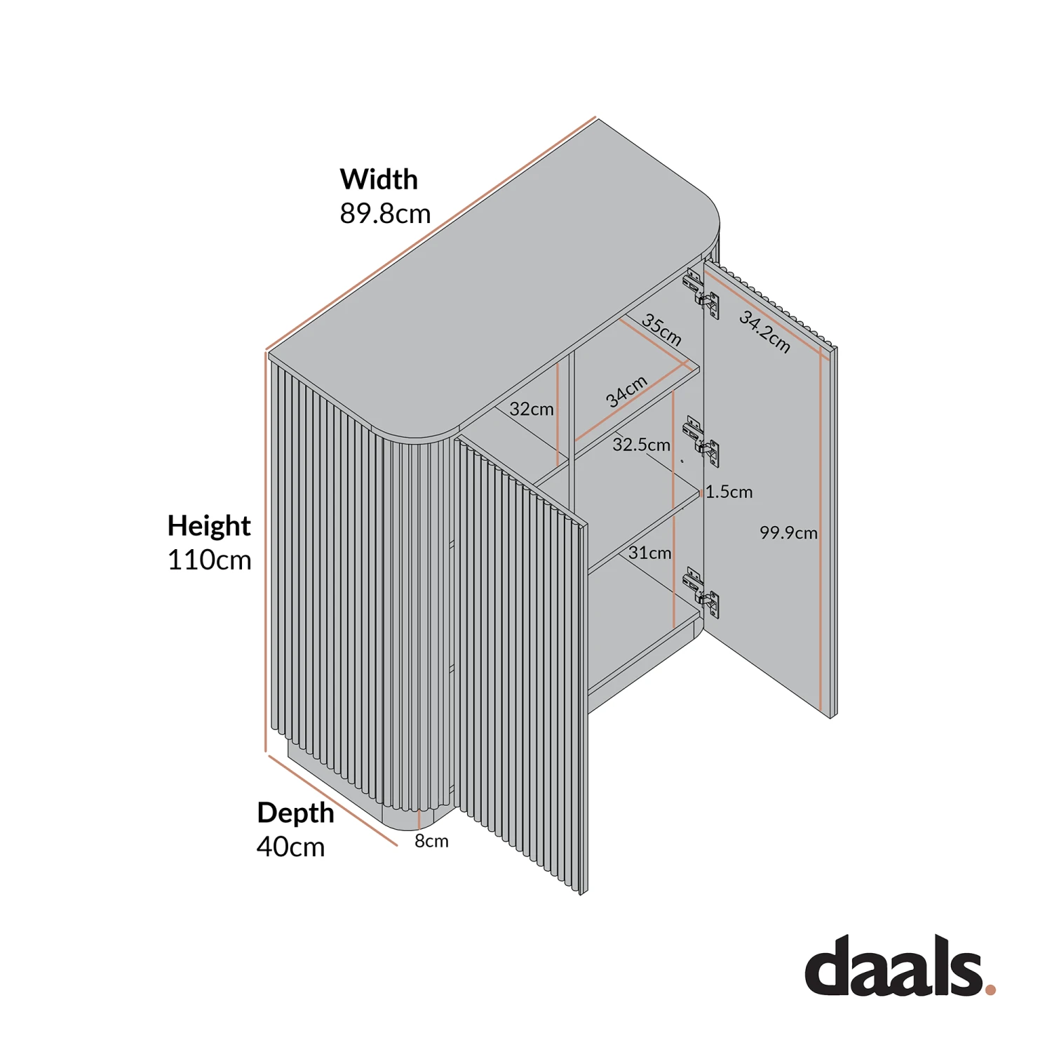 Maru Tall Cabinet, Silver Oak 10 Maru Tall Cabinet, Silver Oak - Image 10