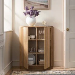Maru Tall Cabinet, Oak 20 Maru Tall Cabinet, Oak -Daals Store BSD 172 OAK scene2