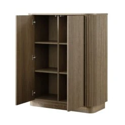 Maru Tall Cabinet, Silver Oak 28 Maru Tall Cabinet, Silver Oak -Daals Store BSD 172 SILK WB4