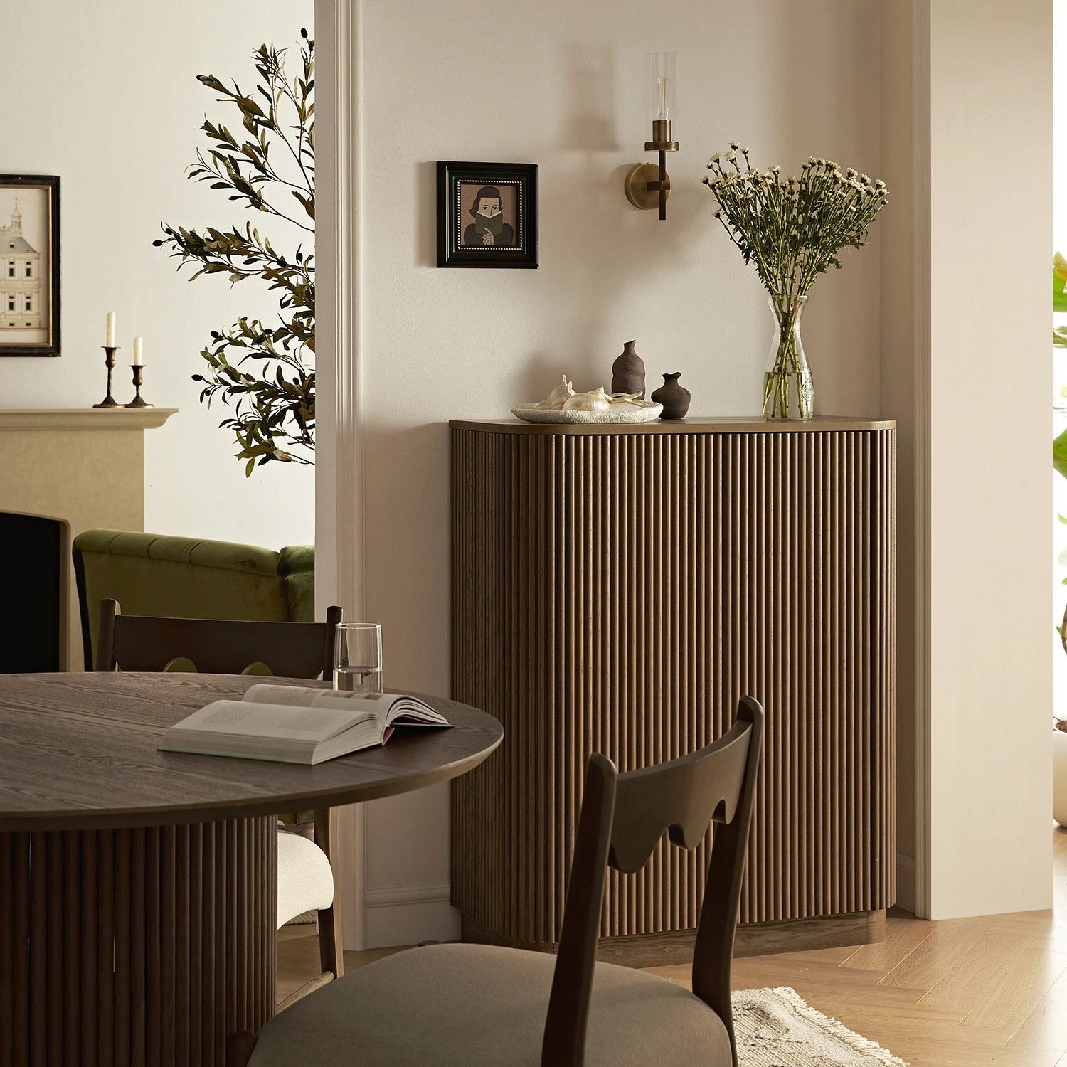 Maru Tall Cabinet, Silver Oak 1 Maru Tall Cabinet, Silver Oak