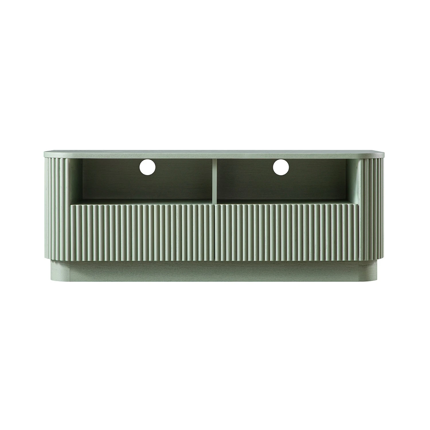 Maru 120cm TV Unit With Drawers, Sage Green 1 Maru 120cm TV Unit With Drawers, Sage Green