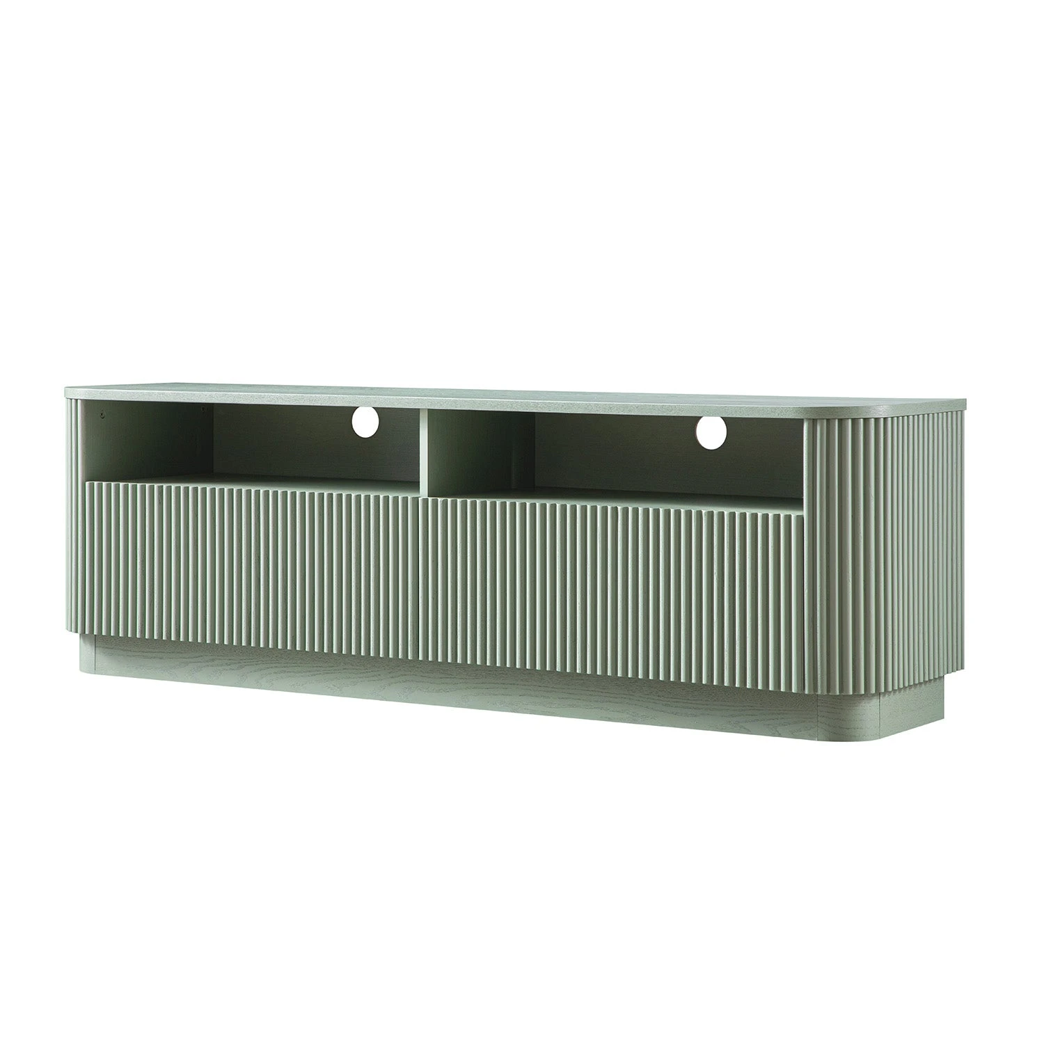 Maru 162cm TV Unit With Drawers, Sage Green 2 Maru 162cm TV Unit With Drawers, Sage Green - Image 2