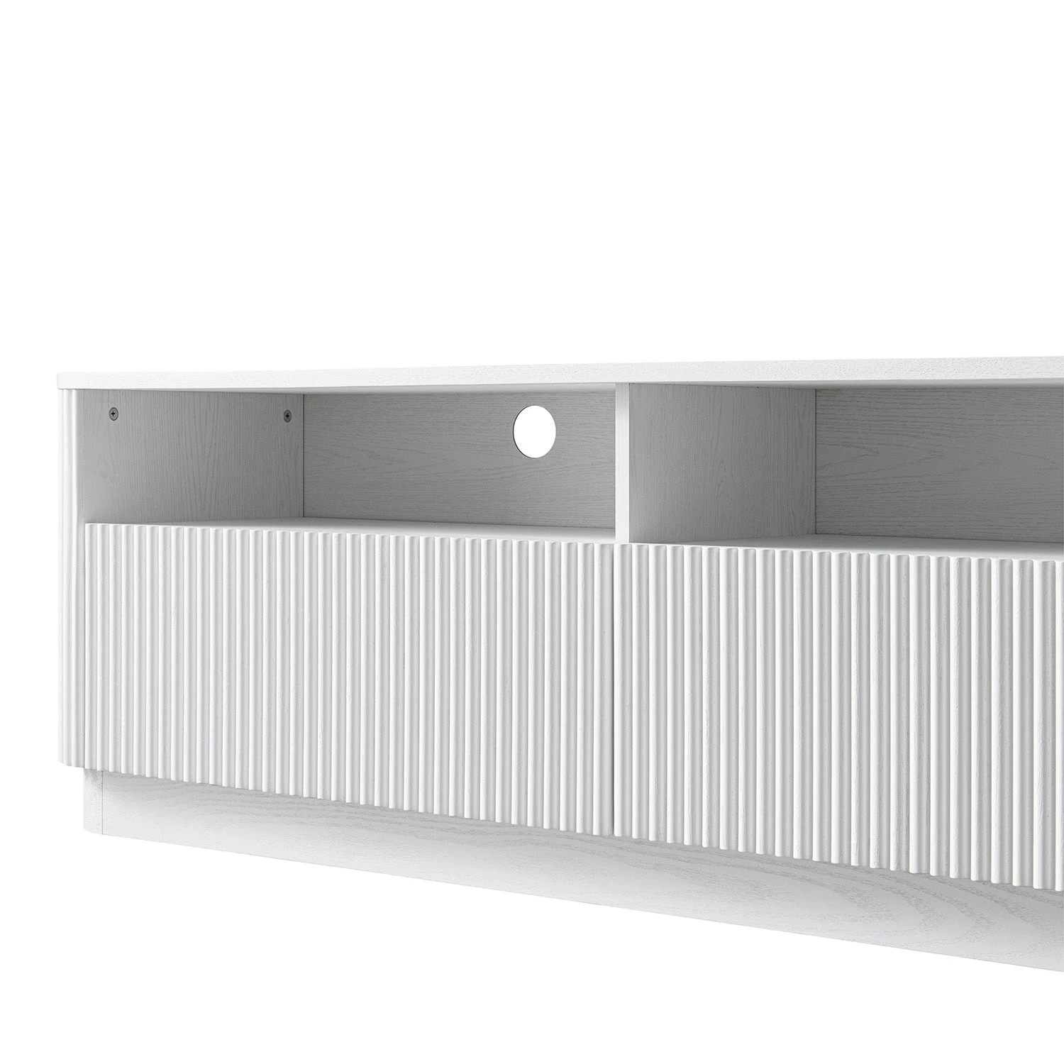 Maru 162cm TV Unit With Drawers, Washed White 7 Maru 162cm TV Unit With Drawers, Washed White - Image 7