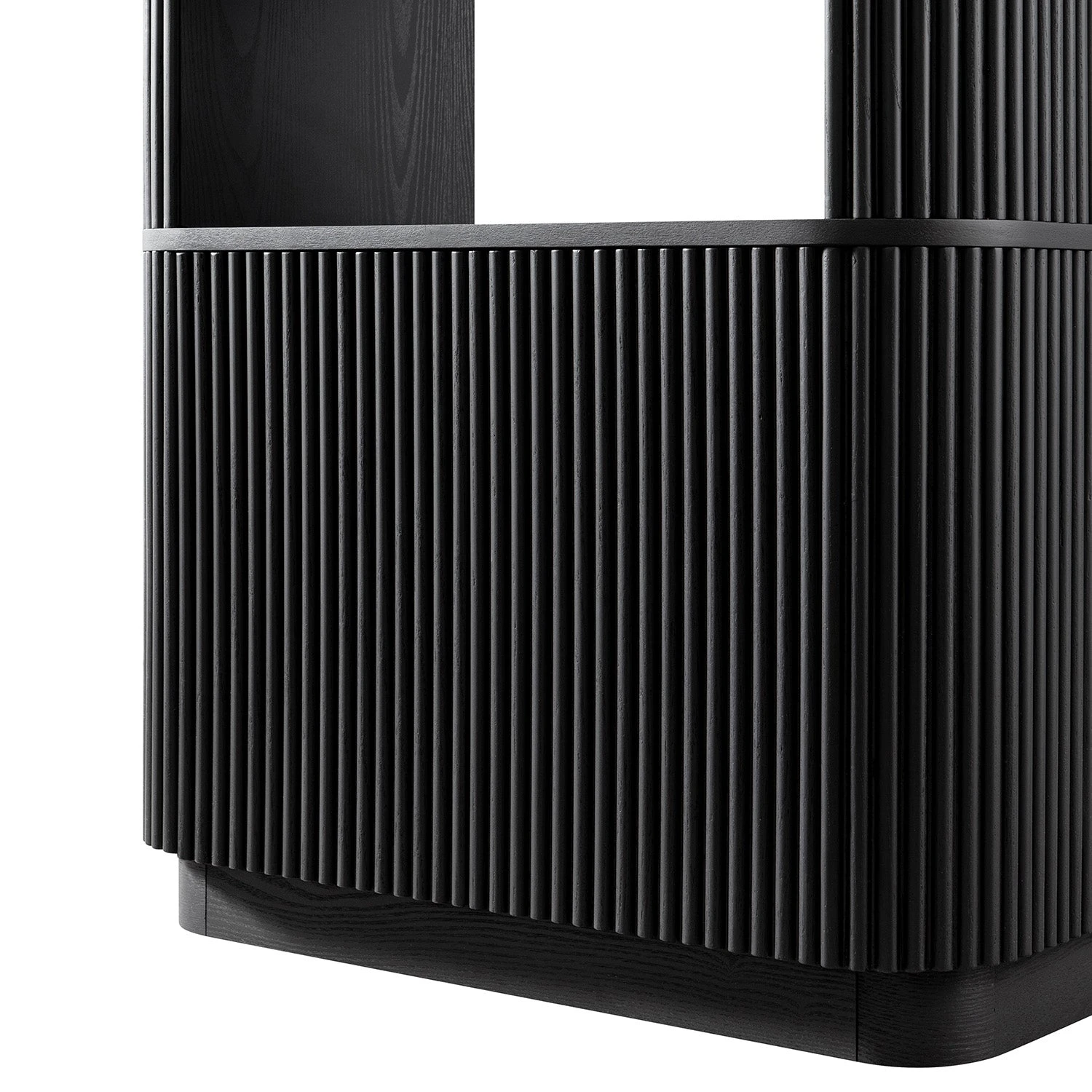 Maru Bookcase With Cabinet, Black 10 Maru Bookcase With Cabinet, Black - Image 10