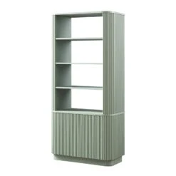 Maru Bookcase With Cabinet, Sage Green -Daals Store BSD 175 SAGE WB2