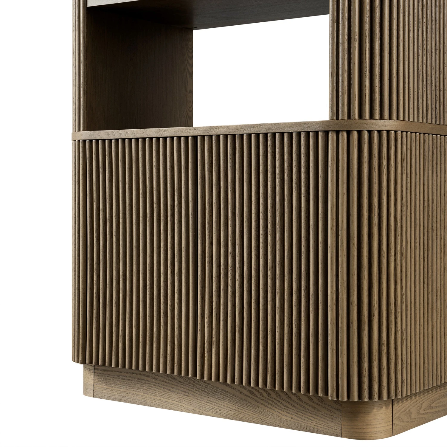 Maru Bookcase With Cabinet, Silver Oak 15 Maru Bookcase With Cabinet, Silver Oak - Image 15