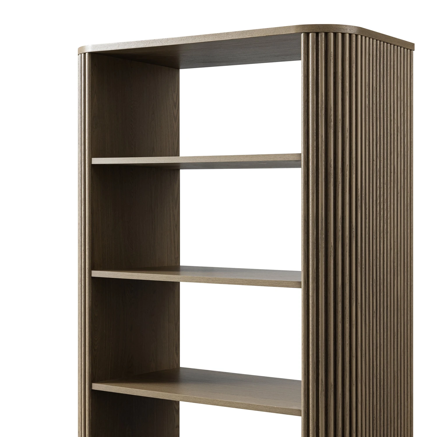 Maru Bookcase With Cabinet, Silver Oak 14 Maru Bookcase With Cabinet, Silver Oak - Image 14