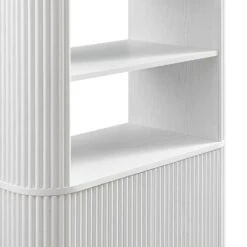 Maru Bookcase With Cabinet, Washed White 17 Maru Bookcase With Cabinet, Washed White -Daals Store BSD 175 WHITE detail1