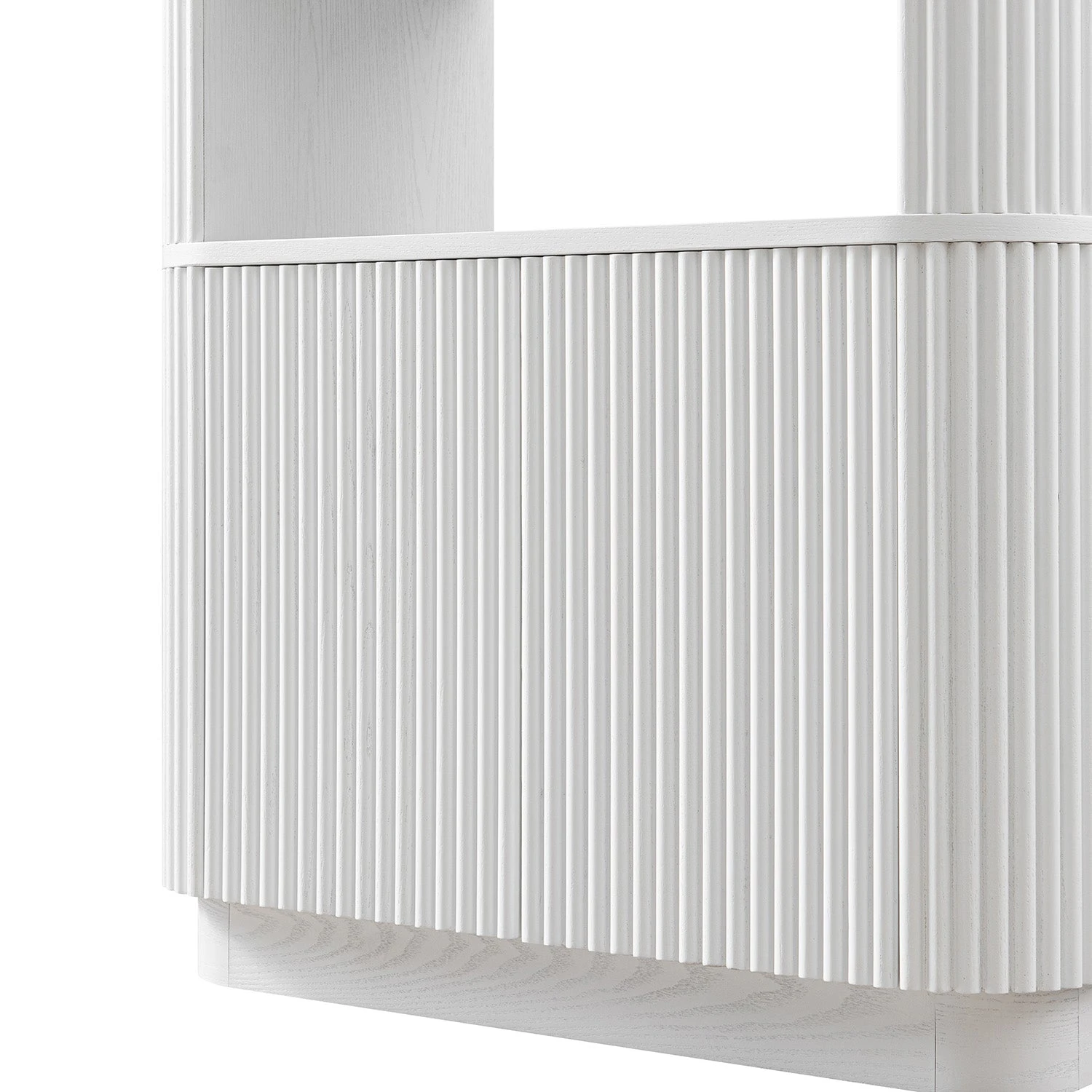 Maru Bookcase With Cabinet, Washed White 10 Maru Bookcase With Cabinet, Washed White - Image 10