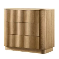 Maru Chest Of 3 Drawers, Oak -Daals Store BSD 176 OAK WB2