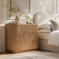 Maru Chest Of 3 Drawers, Oak -Daals Store BSD 176 OAK scene1