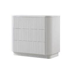 Maru Chest Of 3 Drawers, Washed White -Daals Store BSD 176 WHITE WB2
