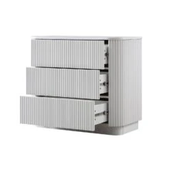 Maru Chest Of 3 Drawers, Washed White -Daals Store BSD 176 WHITE WB3