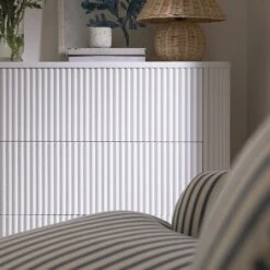 Maru Chest Of 3 Drawers, Washed White -Daals Store BSD 176 WHITE scene2