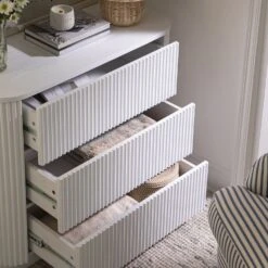 Maru Chest Of 3 Drawers, Washed White -Daals Store BSD 176 WHITE scene3