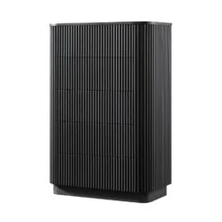 Maru Chest Of 5 Drawers, Black -Daals Store BSD 177 BLACK WB2