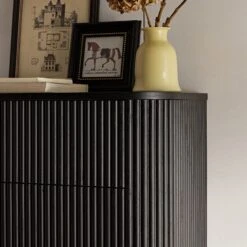 Maru Chest Of 5 Drawers, Black -Daals Store BSD 177 BLACK scene3