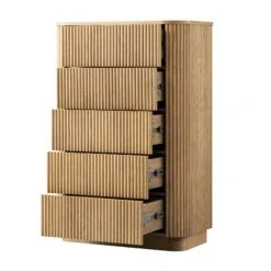 Maru Chest Of 5 Drawers, Oak 25 Maru Chest Of 5 Drawers, Oak -Daals Store BSD 177 OAK WB3