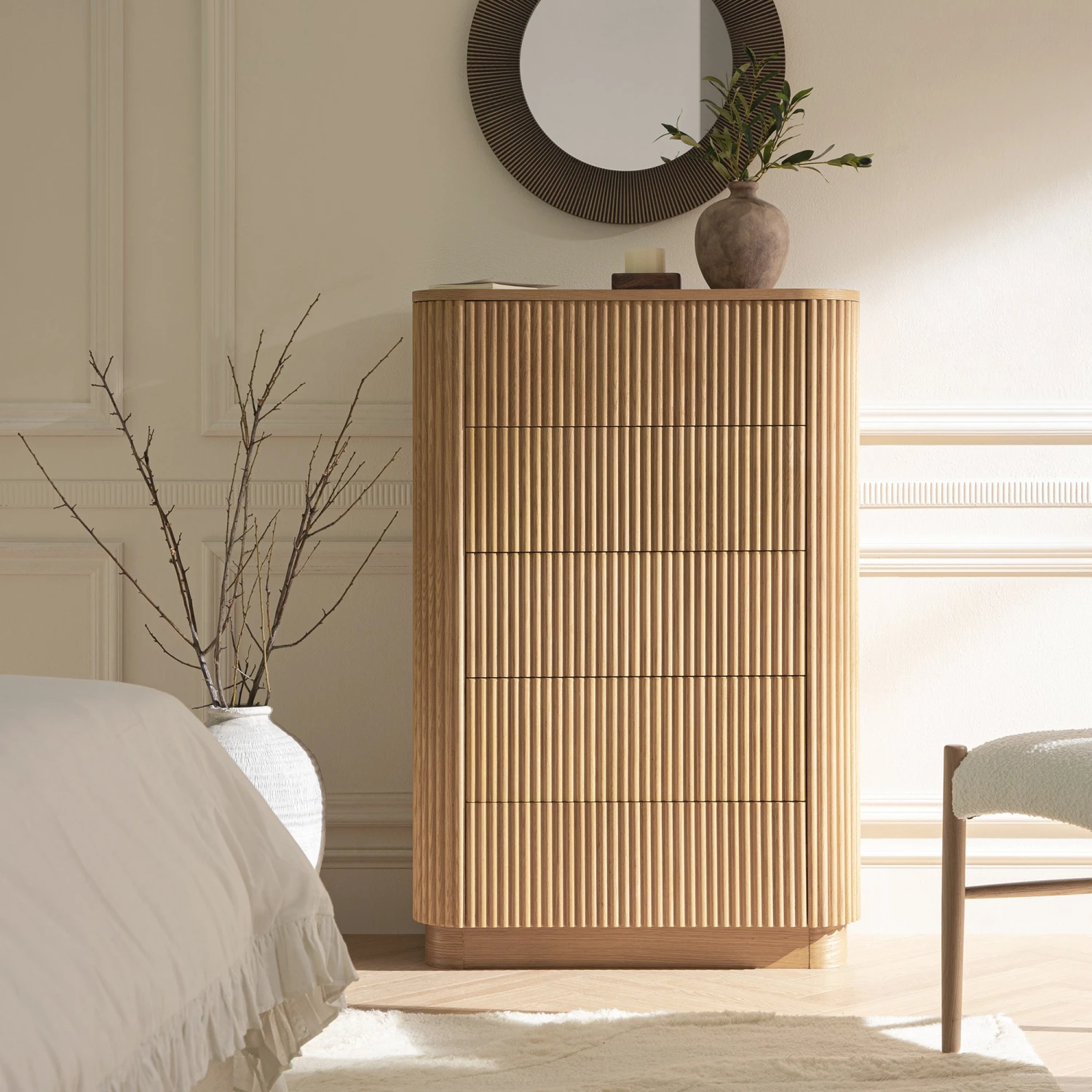 Maru Chest Of 5 Drawers, Oak 1 Maru Chest Of 5 Drawers, Oak