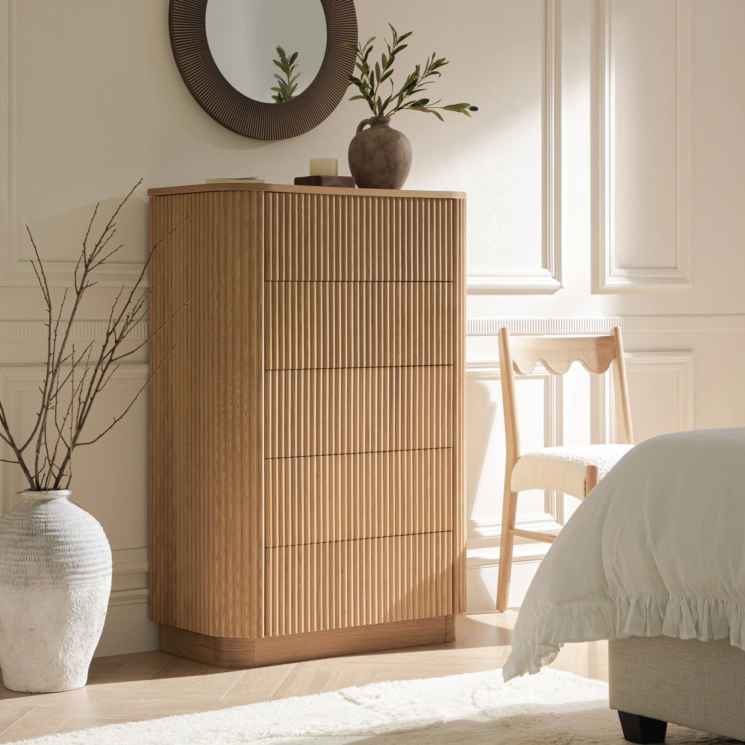 Maru Chest Of 5 Drawers, Oak 2 Maru Chest Of 5 Drawers, Oak - Image 2