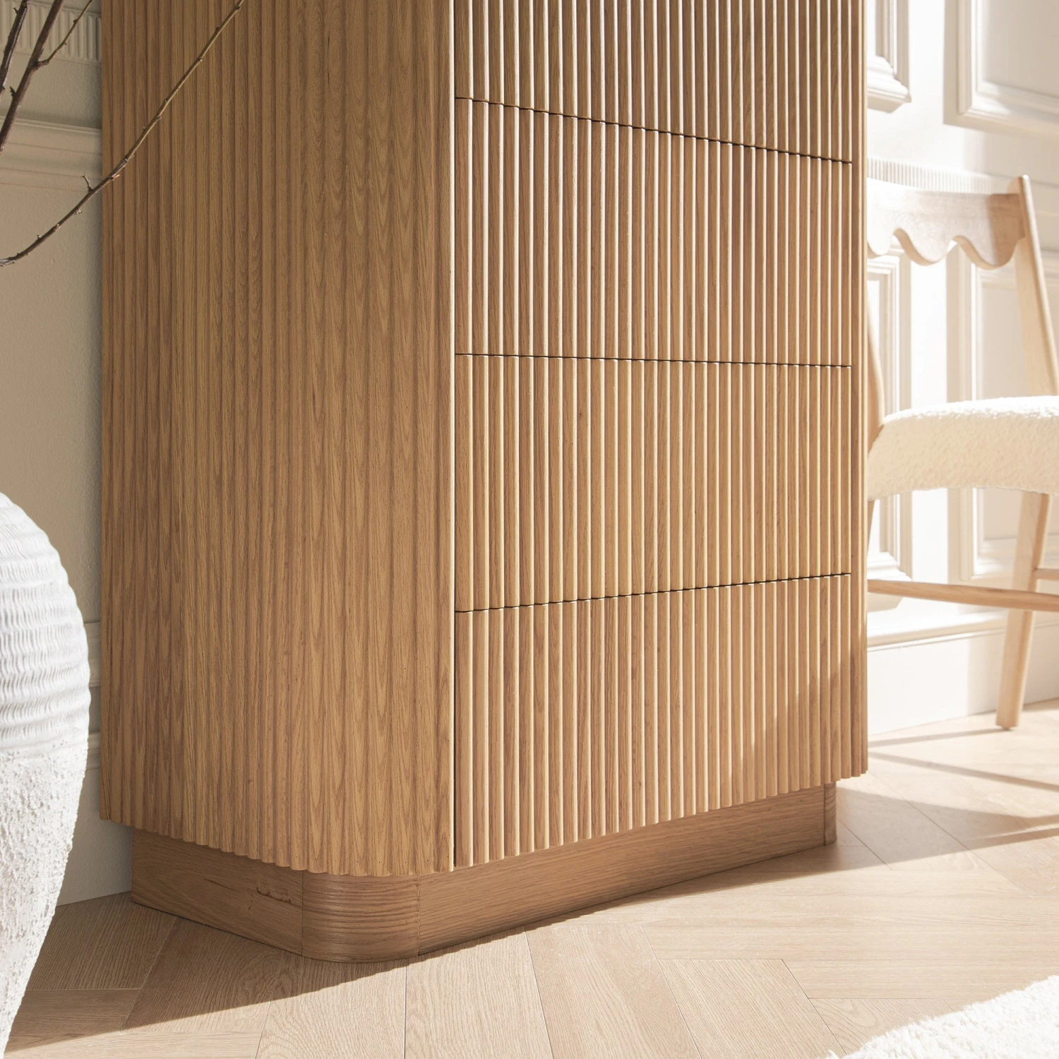 Maru Chest Of 5 Drawers, Oak 4 Maru Chest Of 5 Drawers, Oak - Image 4