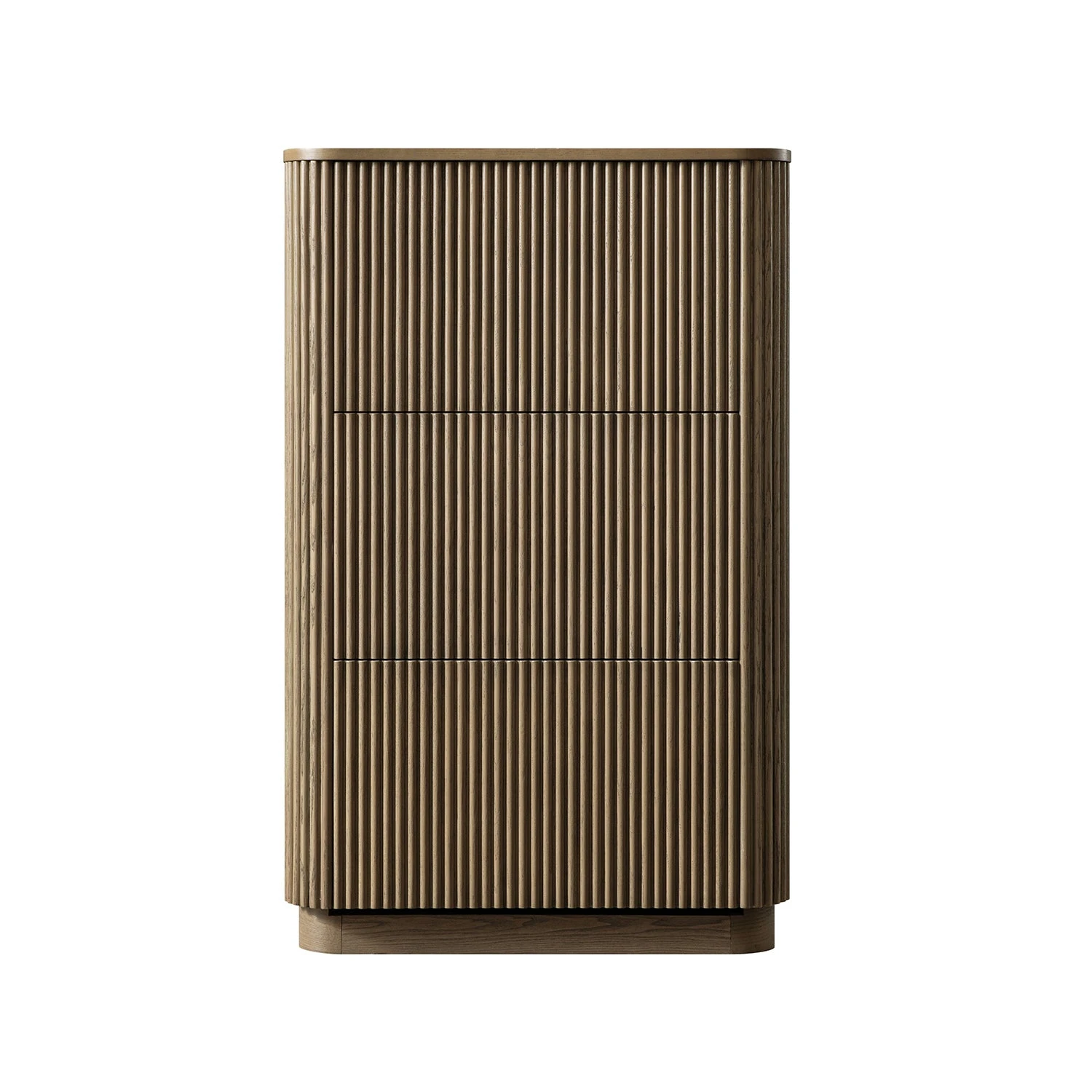 Maru 3-Door Shoe Storage Cabinet, Silver Oak 1 Maru 3-Door Shoe Storage Cabinet, Silver Oak