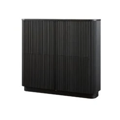 Maru 4-Door Shoe Storage Cabinet, Black -Daals Store BSD 179 BLACK WB2